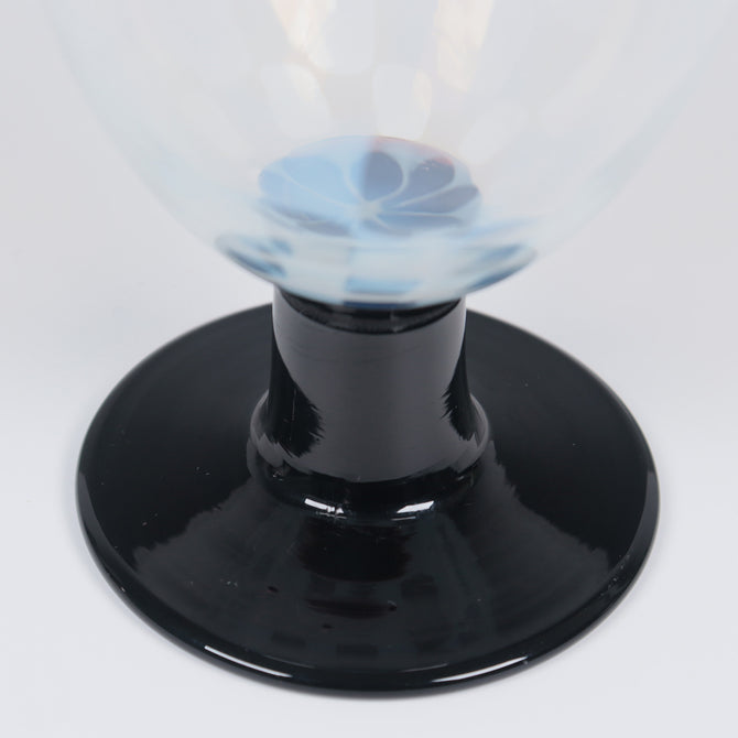 市松文あぶり出しなつめ型氷コップ  [g020]