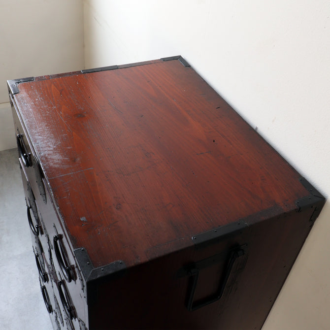 時代箪笥／すきま箪笥　Japanese antique furniture【Remodeled clothing chest】[j1176]