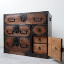 時代箪笥／小箪笥　スタンド付き【Small chest with metal stand】[j1178] Japanese antique furniture