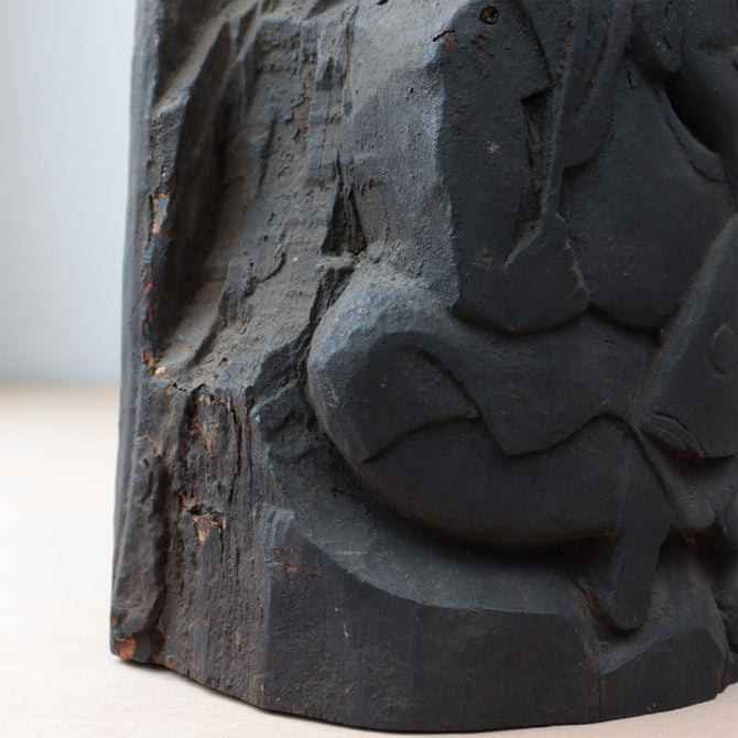 ◆ご商談中 - Sales pending◆木彫 恵比寿様大黒様【EBISU and DAIKOKU wood statue 】 [s1490]