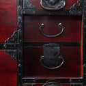 時代箪笥／仙台剣花菱紋衣裳箪笥　スタンド付き【Sendai clothing chest with metal stand 】 [j1179]　Japanese Antique Furniture
