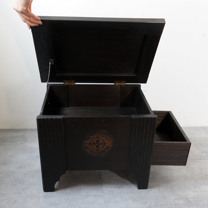 ひきだし付き物入れ【Box with drawer】[f0295]
