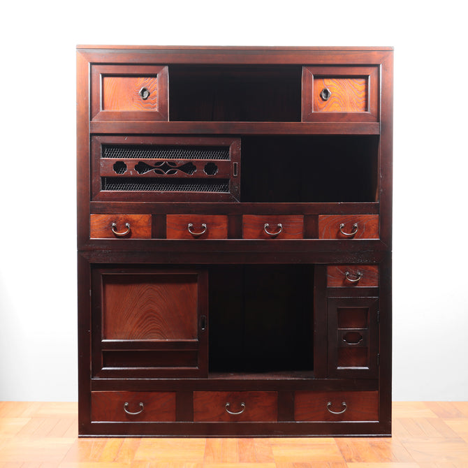 水屋箪笥【 MIZUYA KITCHEN CABINET 】 [j1133]　Japanese Antique Furniture