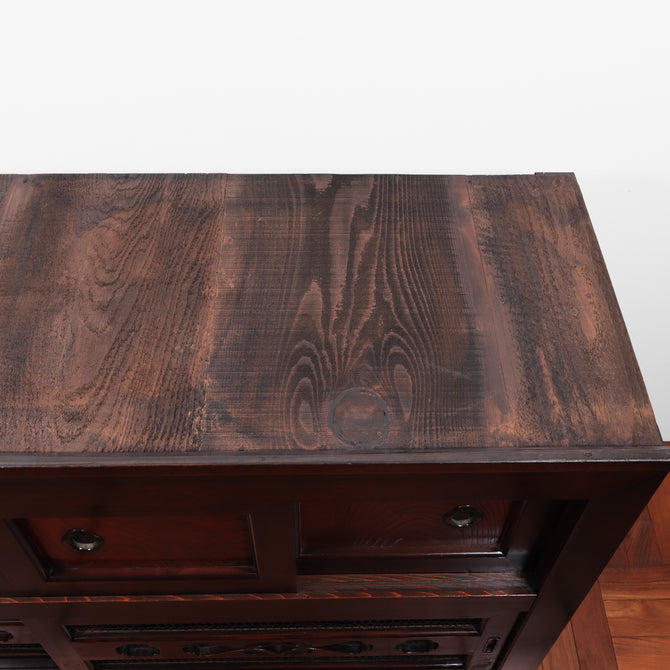 水屋箪笥【 MIZUYA KITCHEN CABINET 】 [j1133]　Japanese Antique Furniture