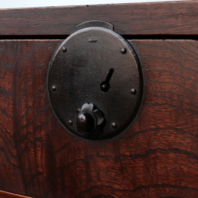 時代箪笥／欅帳場箪笥【KEYAKI CHŌBA-DANSU Merchant's chest】 [j1216]Japanese Antique Furniture