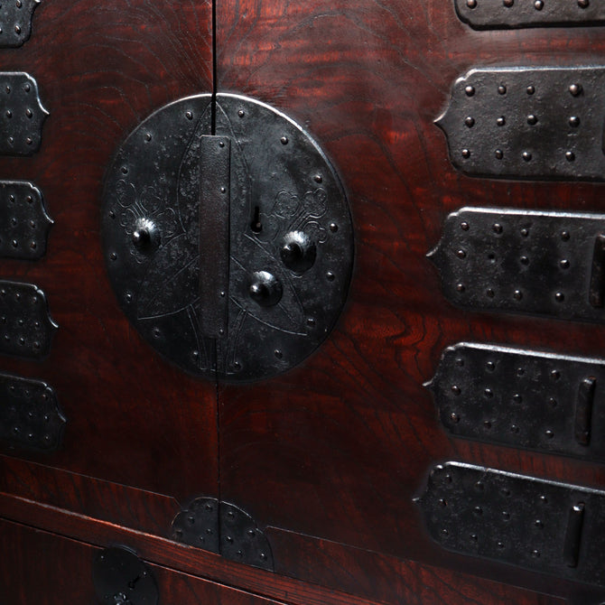 時代箪笥／欅帳場箪笥【KEYAKI CHŌBA-DANSU Merchant's chest】 [j1216]Japanese Antique Furniture