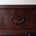 時代箪笥／欅帳場箪笥【KEYAKI CHŌBA-DANSU Merchant's chest】 [j1216]Japanese Antique Furniture