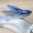 飛魚　宮永東山作【 Flying Fish by Tōzan Miyanaga】 [k0619]