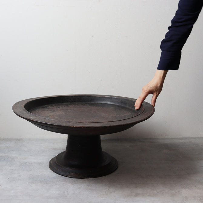 足付丸膳【High-footed round tray】[f0298]