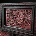 木彫堆朱小抽斗【Small carved wood lacquered chest 】 [k0620]　Japanese  Furniture