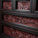 木彫堆朱小抽斗【Small carved wood lacquered chest 】 [k0620]　Japanese  Furniture