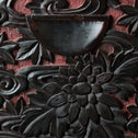 木彫堆朱小抽斗【Small carved wood lacquered chest 】 [k0620]　Japanese  Furniture