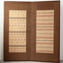 縫取織屏風[k0593]【Textile folding screen】