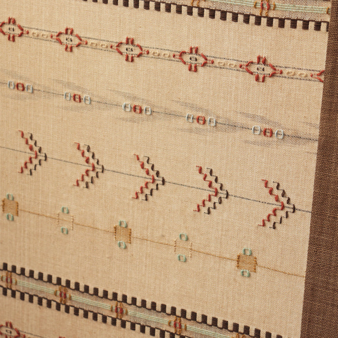縫取織屏風[k0593]【Textile folding screen】