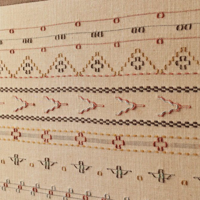 縫取織屏風[k0593]【Textile folding screen】