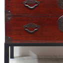 時代箪笥／米沢桜丸衣裳箪笥　スタンド付き【Yonezawa clothing chest with metal stand 】 [j1211]　Japanese Antique Furniture