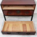 時代箪笥／米沢桜丸衣裳箪笥　スタンド付き【Yonezawa clothing chest with metal stand 】 [j1211]　Japanese Antique Furniture