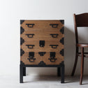 時代箪笥／桐小箪笥 スタンド付き  [j1186]【 Paulownia small chest  with metal stand 】