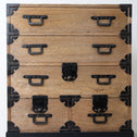 時代箪笥／桐小箪笥 スタンド付き  [j1186]【 Paulownia small chest  with metal stand 】