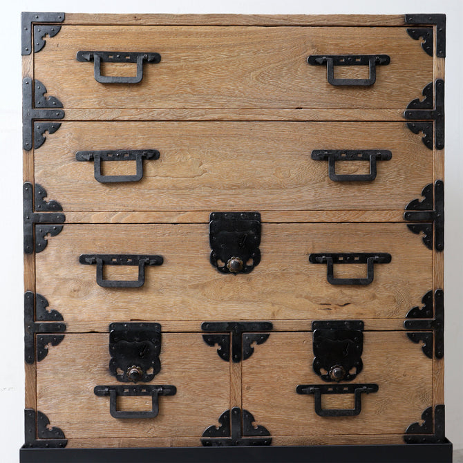 時代箪笥／桐小箪笥 スタンド付き  [j1186]【 Paulownia small chest  with metal stand 】