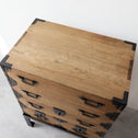 時代箪笥／桐小箪笥 スタンド付き  [j1186]【 Paulownia small chest  with metal stand 】
