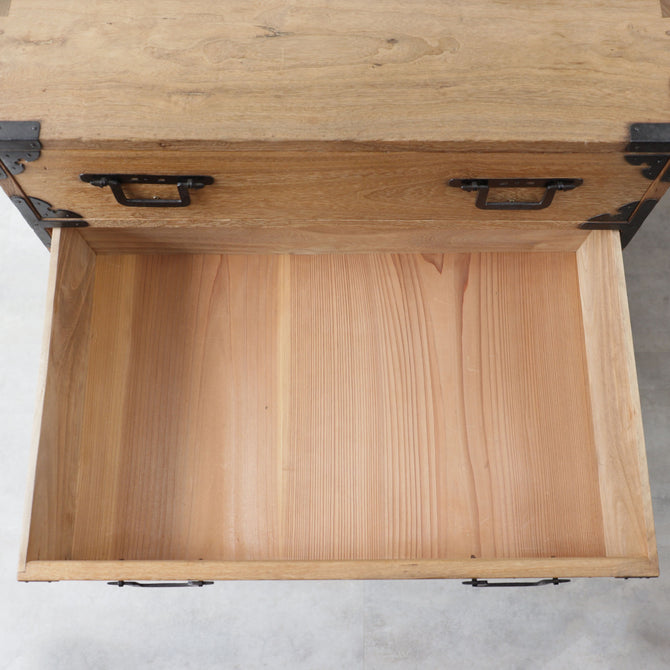 時代箪笥／桐小箪笥 スタンド付き  [j1186]【 Paulownia small chest  with metal stand 】