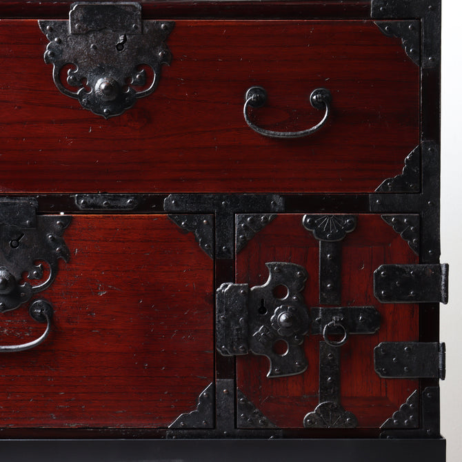 時代箪笥／小箪笥　スタンド付き【Small chest with metal stand】 [j1223]　Japanese Antique Furniture