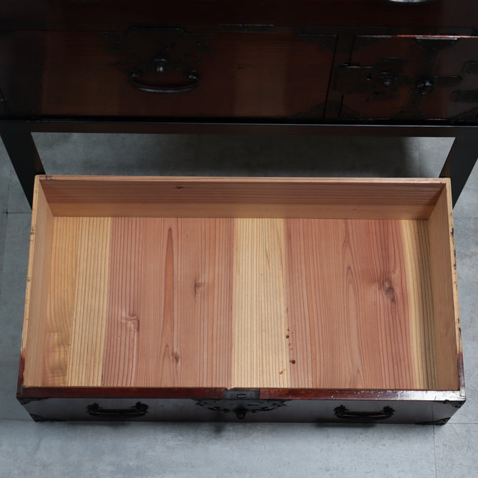 時代箪笥／小箪笥　スタンド付き【Small chest with metal stand】 [j1223]　Japanese Antique Furniture
