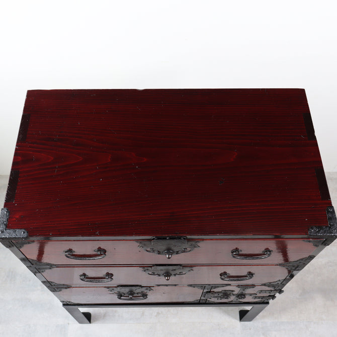 時代箪笥／小箪笥　スタンド付き【Small chest with metal stand】 [j1223]　Japanese Antique Furniture