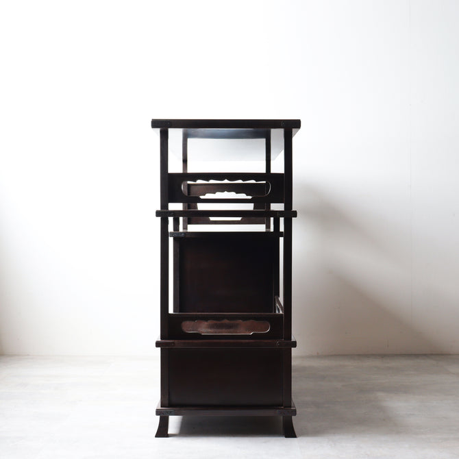 蒔絵飾り棚【Lacquered display cabnet】 [f0317]