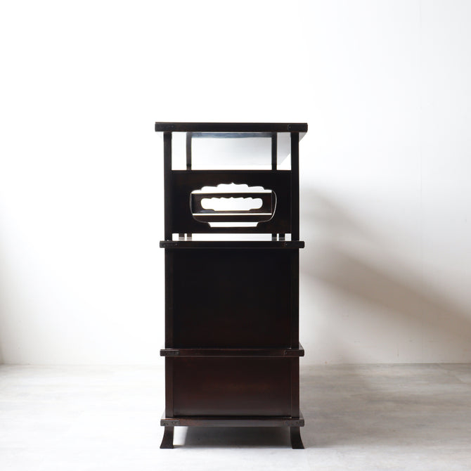蒔絵飾り棚【Lacquered display cabnet】 [f0317]