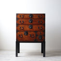 時代箪笥／庄内小箪笥　スタンド付き【Small chest with metal stand】 [j1224]　Japanese Antique Furniture