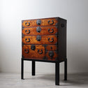 時代箪笥／庄内小箪笥　スタンド付き【Small chest with metal stand】 [j1224]　Japanese Antique Furniture