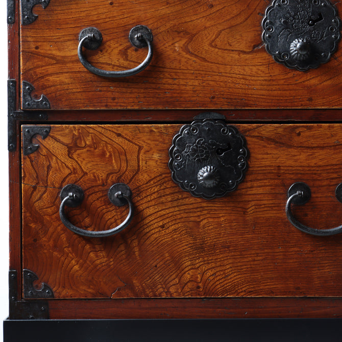 時代箪笥／庄内小箪笥　スタンド付き【Small chest with metal stand】 [j1224]　Japanese Antique Furniture