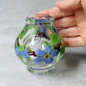ガラス花入　Lundberg Studio　Steven Lundberg signed mixed cristal vase　[g038]