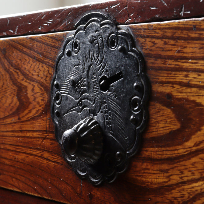 時代箪笥／庄内小箪笥　スタンド付き【Small chest with metal stand】 [j1224]　Japanese Antique Furniture