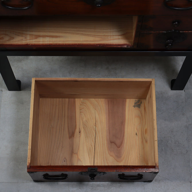 時代箪笥／庄内小箪笥　スタンド付き【Small chest with metal stand】 [j1224]　Japanese Antique Furniture