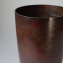 香取正彦／銅花入【Bronze vase by Masahiko Katori】[k0572]