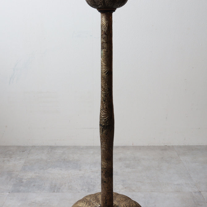 菊燈・燭台（一対）【 Pair of Candlesticks 】 [k0621]