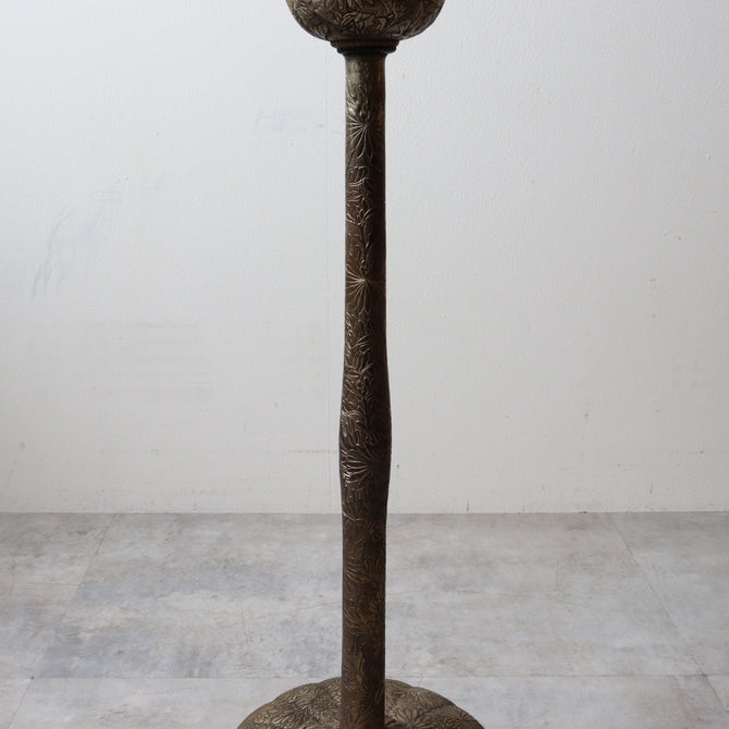 菊燈・燭台（一対）【 Pair of Candlesticks 】 [k0621]