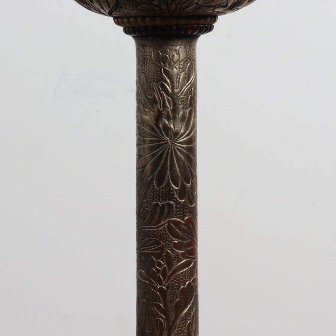 菊燈・燭台（一対）【 Pair of Candlesticks 】 [k0621]