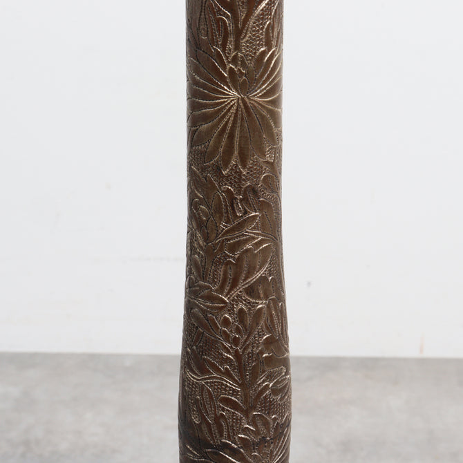 菊燈・燭台（一対）【 Pair of Candlesticks 】 [k0621]