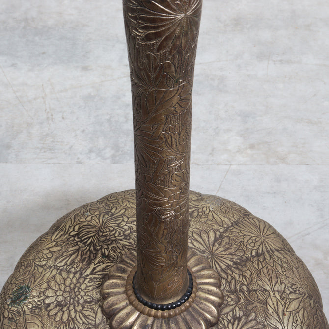 菊燈・燭台（一対）【 Pair of Candlesticks 】 [k0621]