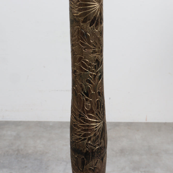 菊燈・燭台（一対）【 Pair of Candlesticks 】 [k0621]