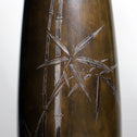 竹図対花瓶　純幸堂　正光作　[k0570]【 Vases with bamboos design made by MASAMITSU-JONKODO】