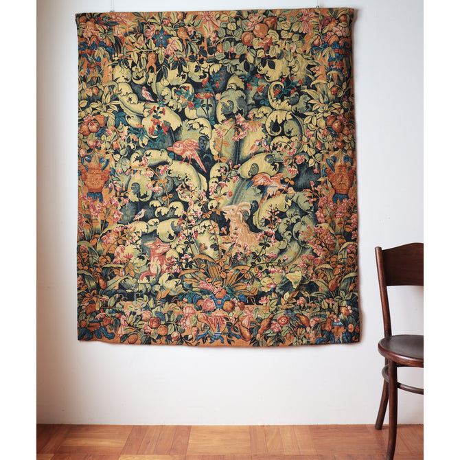 フレンチヴィンテージタペストリーby Robert Four Manufacture　【French Vintage Tapestry by Robert Four Manufacture "Verdure Royale "】[TX173]