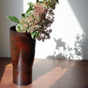 香取正彦／銅花入【Bronze vase by Masahiko Katori】[k0572]