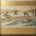 六曲屏風　平家物語絵巻【Folding screen The Tale of the Heike】　[k0595]