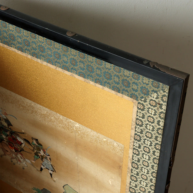六曲屏風　平家物語絵巻【Folding screen The Tale of the Heike】　[k0595]