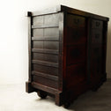 時代箪笥／閂錠付車箪笥【Wheeled chest with bar lock】 [j1188]Japanese Antique Furniture